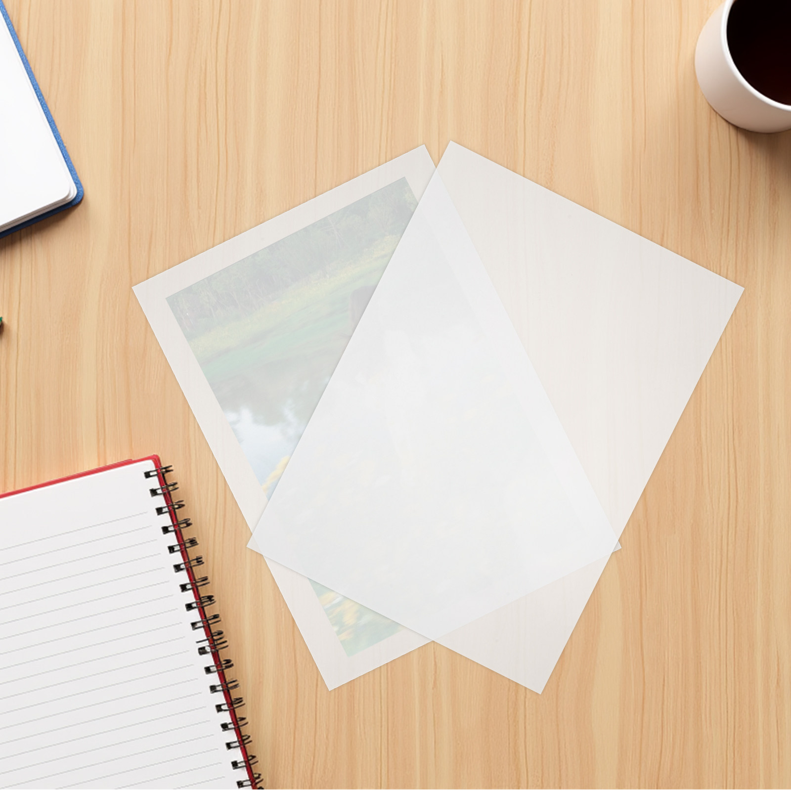 Document Laminator Pouch - 100 Folhas de Plástico para Laminação