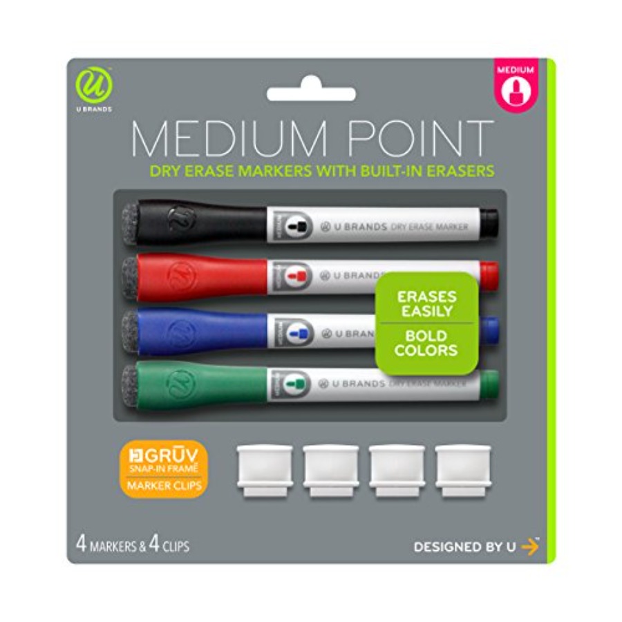 Whiteboard Marker Set - Marcadores de Ponta Fina para Quadro