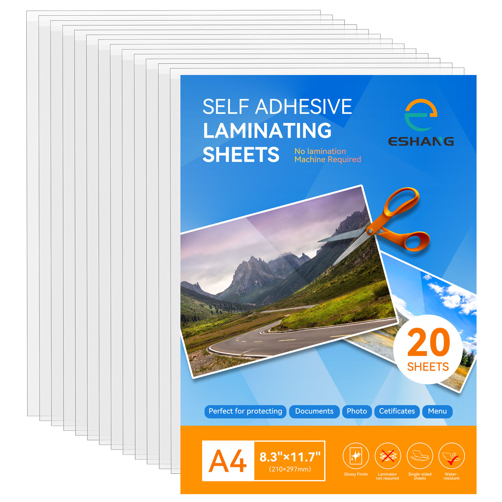 ESHANG 20 folhas de laminação  - Document Laminator Pouch avaliação e preço