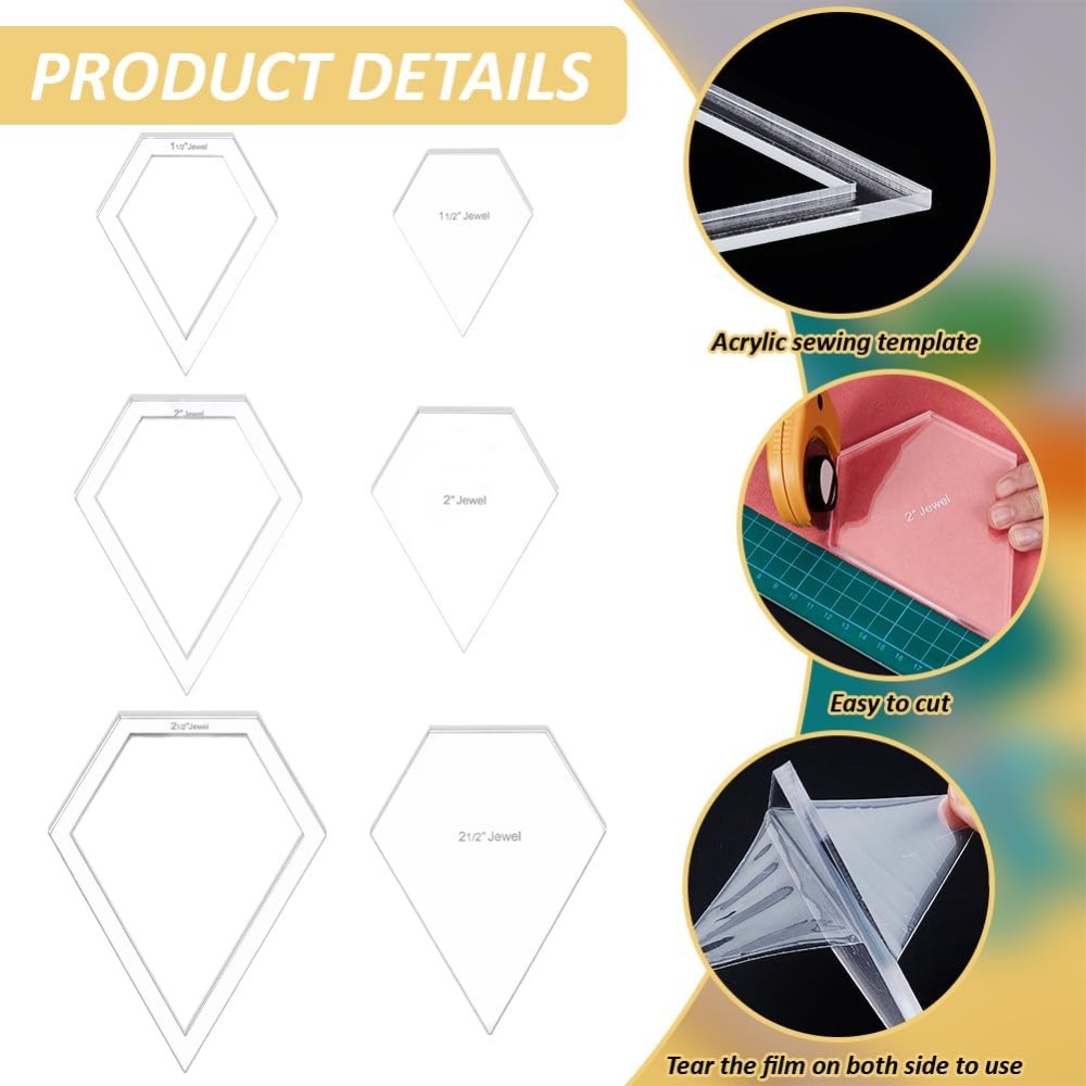 Modelo de acolchoamento de joi - Ruler Set Transparent avaliação e preço